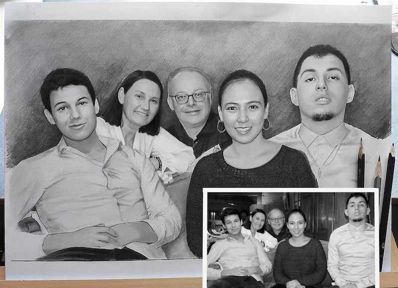 custom family portrait