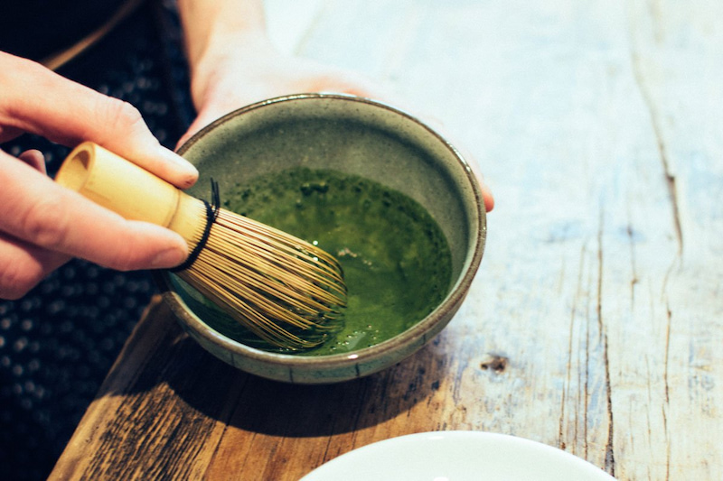Preparing Matcha Green Tea