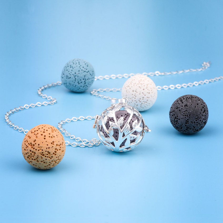 elegant aromatherapy necklace