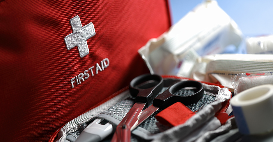 Modern professional first aid kit