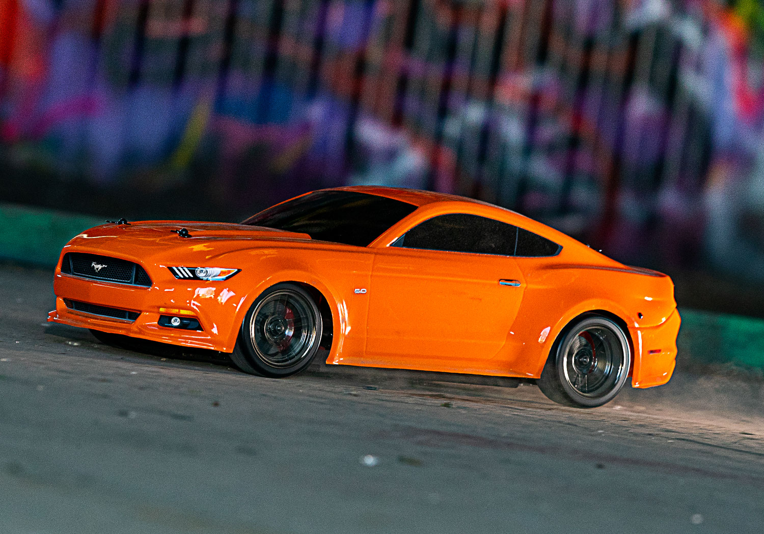 Orange Mustang rc drift car